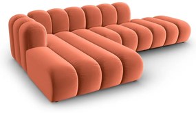 Rózsaszín sarokkanapé (bal oldali) Lupine – Micadoni Home