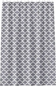 Zuhanyfüggöny Szürke Geometrikus Minták Modern Tömör Fürdőszoba