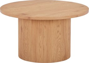 Dohányzóasztal, kerek, natúr 80 cm átmérő, 45 cm magas