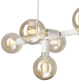 Csillár rúdon ASTRID 8xE27/60W/230V fehér