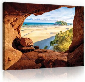 Vászonkép 70x50 Tengeri szellő pasztell óceán tájkép Eko stílusú nappaliba