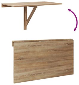 összecsukható tölgy fali asztal 100 x 60 cm