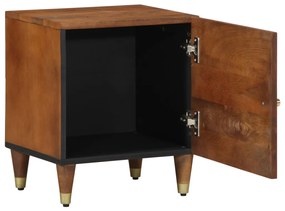 Éjjeliszekrény 2 pcs mézbarna 40 x 33 x 46 cm tömör mangófa