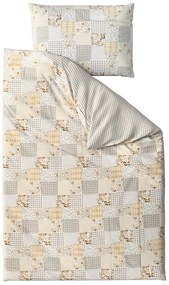 Renforcé pamut ágynemű PATCHWORK bézs Ágyneműhuzat mérete: 70 x 90 cm | 140 x 200 cm