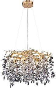 Kristály csillár zsinóron 9xG9/40W/230V arany