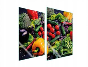 Üveg Konyhai Védőlap 2x35x52 Zöldség Edzett Üveg