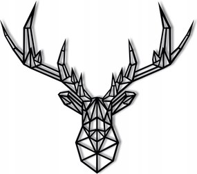 Szarvas Geometrikus 68cm Tömör Mdf áttört panel fali dekoráció