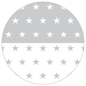 Fehér gurulós babaágy baldachinnal 60x120 cm Little stars – Roba