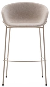 Bézs bárszék (ülésmagasság 75 cm) Yvette – Kave Home