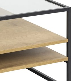 ZEIN konferencia asztal tölgy/fekete színben