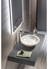 Sapho - Ráépített mosdó BLOK átm. 40 cm márvány/fehér