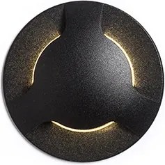 RENDL KICK III süllyesztett lámpa fekete 230V LED 3W IP54 3000K