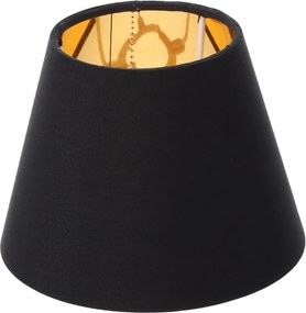 Lámpaernyő Lámpabúra 9x15X12 Fekete Arany