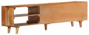 tömör akácfa TV-szekrény mézszínű felülettel 140 x 30 x 40 cm