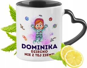 Fekete Bögre Szív Alakú Füllel Dominikának Ideális Ajándék
