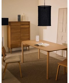 Étkezőasztal kőrisfa dekorral 90x160 cm Indara – Kave Home