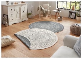 Porto szürke-krémszínű kültéri szőnyeg, ø 200 cm - NORTHRUGS