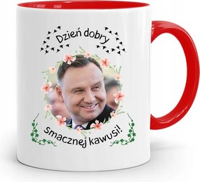 Piros Elnöki Bögre Andrzej Duda Pis Egészség felirattal