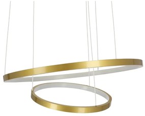 Aranyszínű LED függőlámpa ø 50 cm Lune – Candellux Lighting