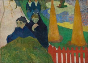 Üveg kép - Paul Gauguin, Arlésiennes (Mistral) , reprodukciók (70x50 cm)