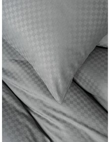 Szürke egyszemélyes renforcé pamut ágyneműhuzat 140x200 cm Checkered – Mila Home Luxury