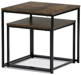 Dohányzóasztal 50×50 cm, MDF, Old Wood. AF-076 OLW