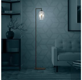 Eglo 390256 - Állólámpa ESTANYS 1xE27/40W/230V füstös