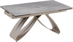 Luigi kerámia kihúzható asztal 160–240 cm, szürke márvány/kasmír színben