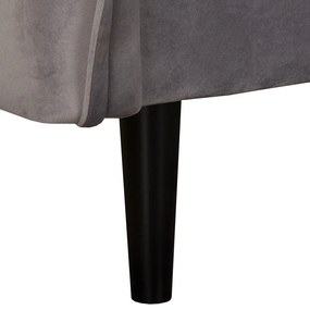 Szürke bársony kanapé 138 cm Juli – Ropez