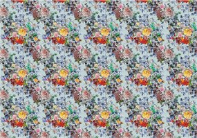 Fotótapéta Pasztell vinil rózsák 416x290 Elegáns minta a hálószobába +ragasztó