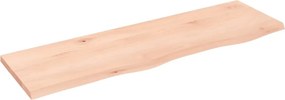 vidaXL kezeletlen tömör fa fürdőszobai pult 100 x 30 x 2 cm