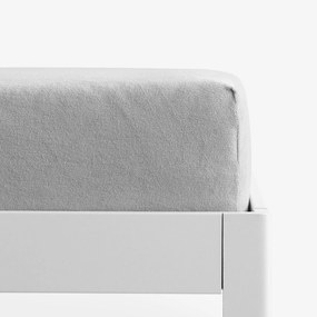 Goldea frottír gumis lepedő - szürke 90 x 200 cm