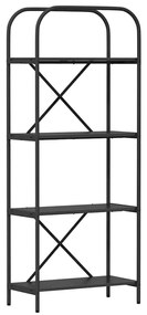 Könyvespolc Musta tammi 60 x 30 x 146 cm Faanyag