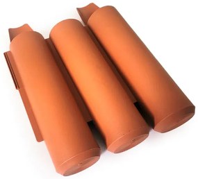 Kerti paliszád - gyepszegély Maxi terrakotta, 2 m