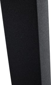 Bisztró asztal, tölgy sonoma/fekete, 70x70 cm, RINALDO TYP 1