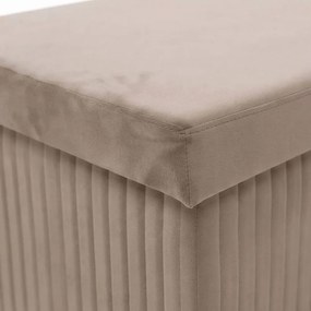 MALAGA összehajtható tárolós puff 110 cm ,bézs