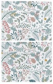 Karácsonyi szövet tányéralátét készlet 2 db-os 45x35 cm Pastel Christmas - Butter Kings