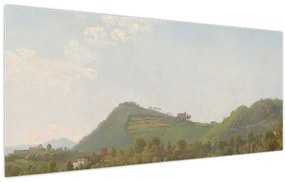 Kép - Simon Denis,  View Near Naples, reprodukciók (120x50 cm)