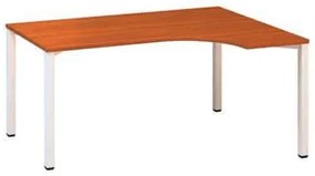 Alfa Office  Alfa 200 ergo irodai asztal, 180 x 120 x 74,2 cm, jobbos kivitel, cseresznye mintázat, RAL9010%