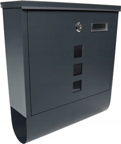 Fekete postaláda Smart Post szemléltető ablakkal