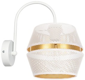 Fali lámpa PARIS 1xE27/60W/230V fehér/arany