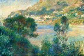 Kép - Auguste Renoir, View of Monte Carlo from Cap Martin, reprodukciók (90x60 cm)