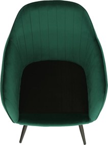 Dizájnos fotel, smaragd Velvet anyag, ZIRKON