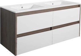 Porto 120 alsó szekrény mosdóval rauna szil-fehér