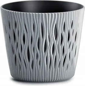 Virágtartó Fedő Prosperplast Sandy Round 7.9 L Szürke kő 26.2 cm