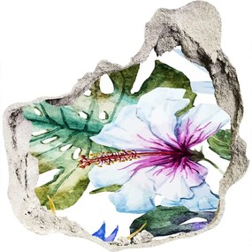 3d lyuk fal dekoráció Hawaii virágok nd-p-83808650