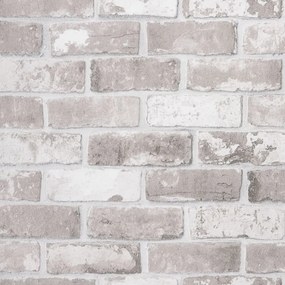 szürke téglamintás nem szőtt 3D tapéta 10 x 0,53 m
