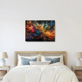 Üveg kép - Színes absztrakció II. (70x50 cm)