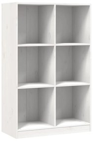 fehér tömör fenyőfa könyvszekrény 70 x 33 x 110 cm
