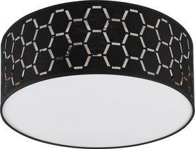 Mennyezeti lámpa ULLE 1xE27/15W/230V átm. 35 cm fekete